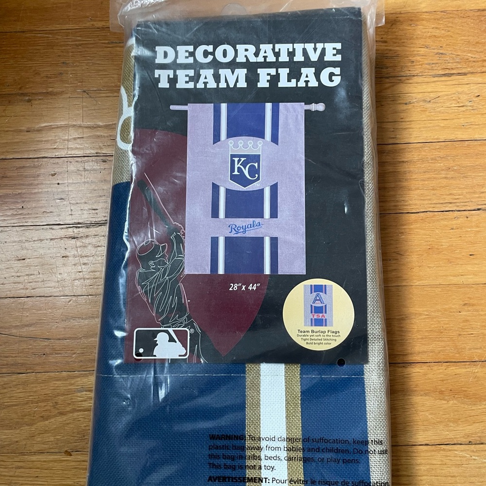 Kansas City Royals Decorative Team Flag - Blue & White